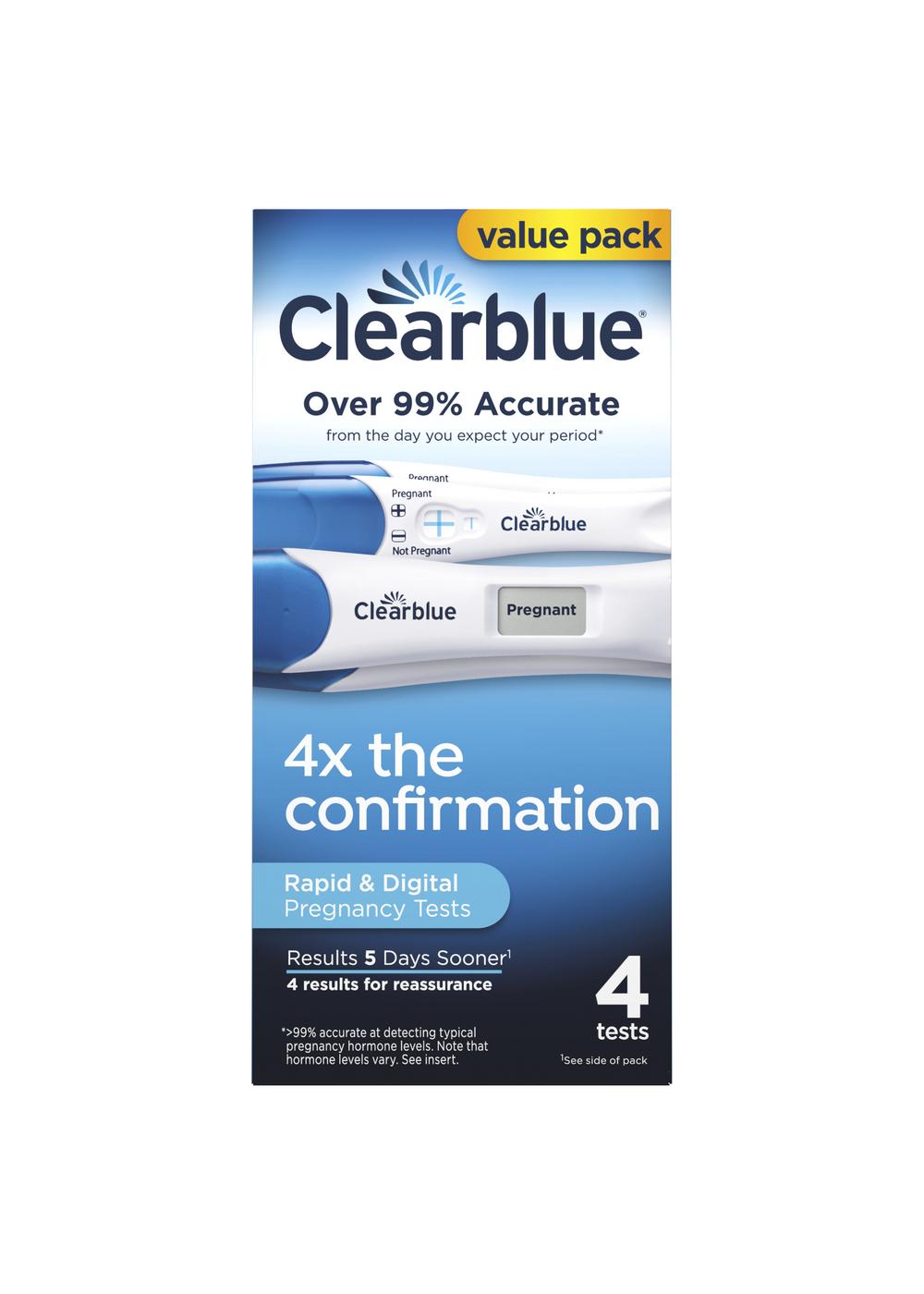 Clearblue Rapid Digital Pregnancy Test; image 1 of 4