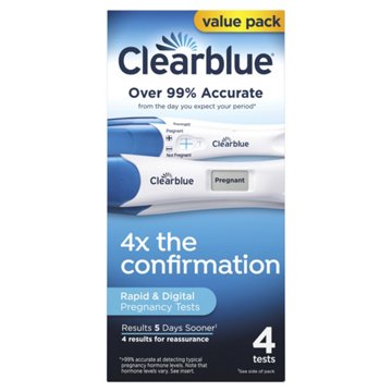 Clearblue Rapid Digital Pregnancy Test, 4 ct