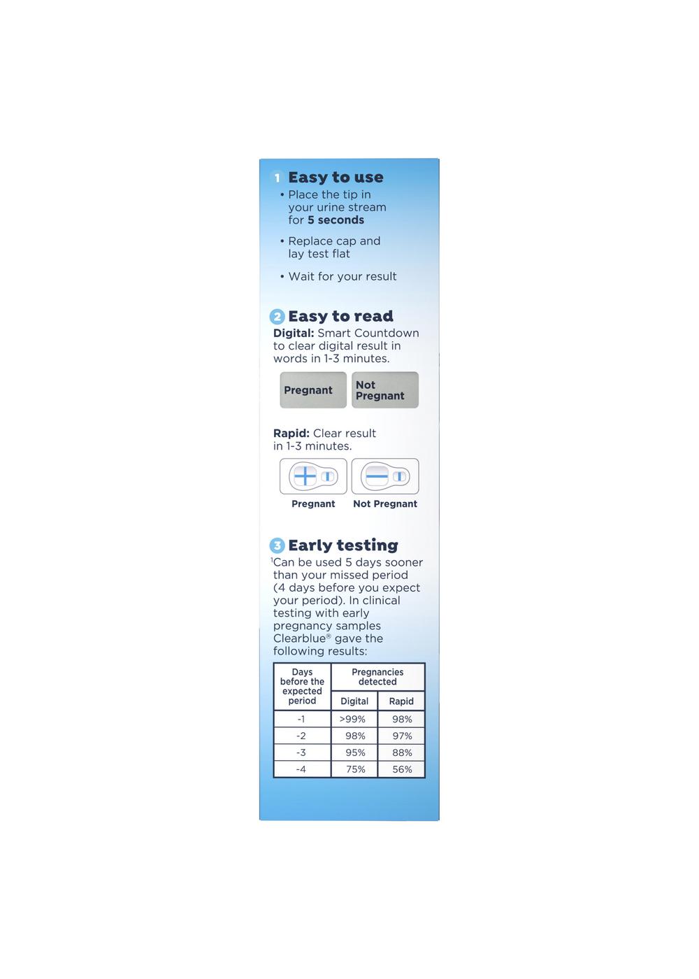 Clearblue Rapid Digital Pregnancy Test; image 3 of 4