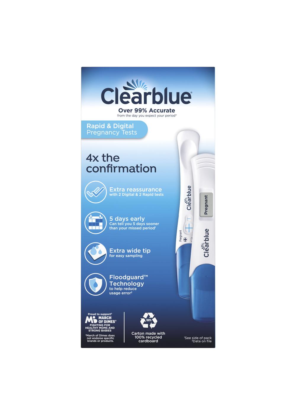 Clearblue Rapid Digital Pregnancy Test; image 4 of 4