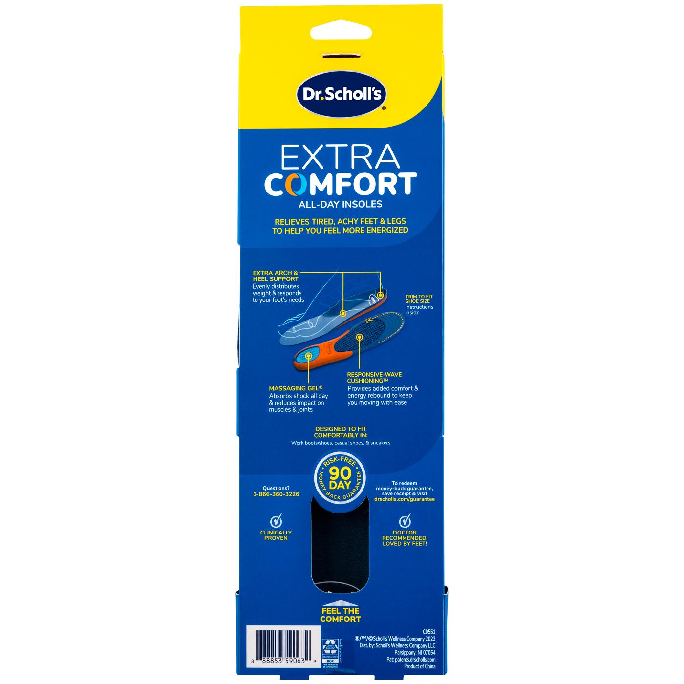 Dr. Scholl's Extra Comfort Gel All-Day Insoles - Men's 8-14; image 2 of 2