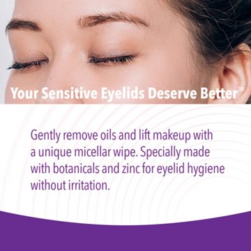 iVIZIA Eyelid Cleansing Wipes for Sensitive Eyelid Cleansing, Preservative-Free, 20 ct