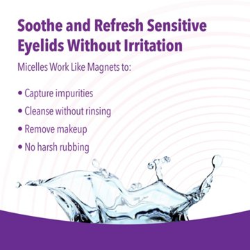 iVIZIA Eyelid Cleansing Wipes for Sensitive Eyelid Cleansing, Preservative-Free, 20 ct