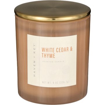 Haven + Key White Cedar & Thyme Scented Candle, 8 oz