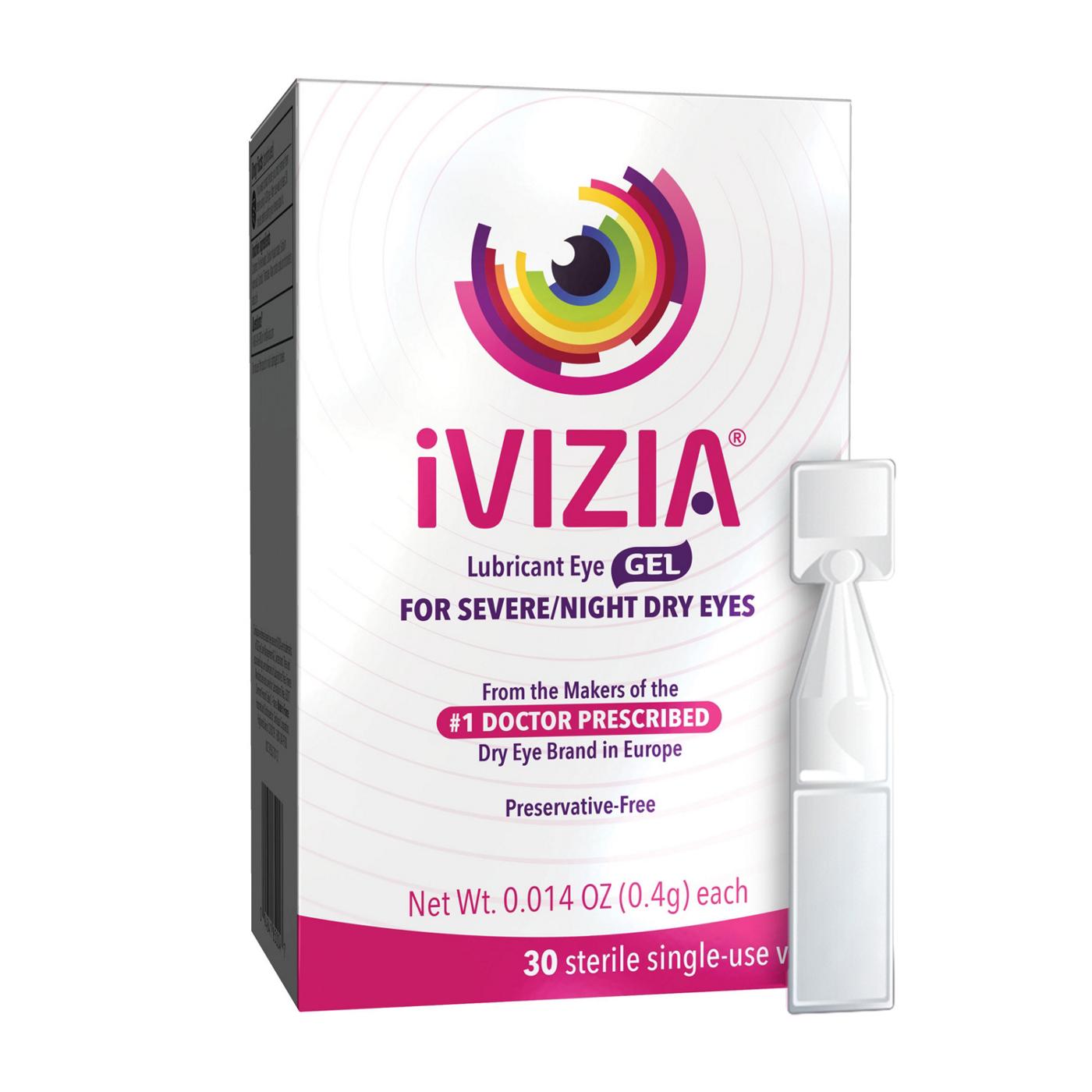 iVIZIA Lubricant Gel Eye Drop Vials; image 1 of 2