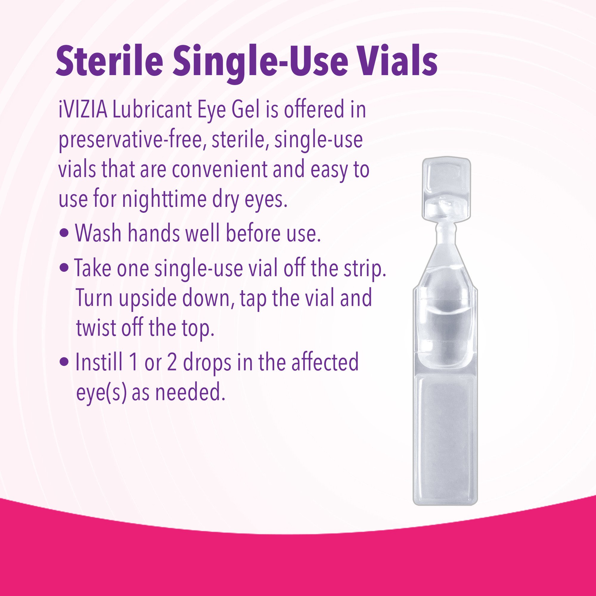 iVIZIA Lubricant Eye Gel for Nighttime Dry Eyes, Preservative Free
