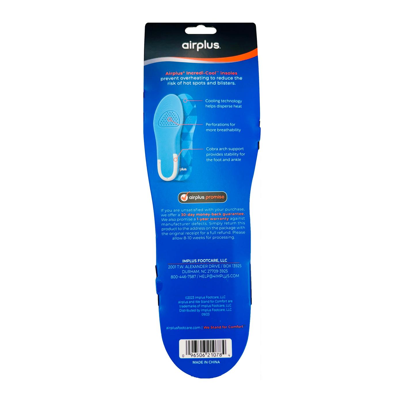 Airplus Incredi-Cool Insoles - Men's Size 7-13; image 2 of 2