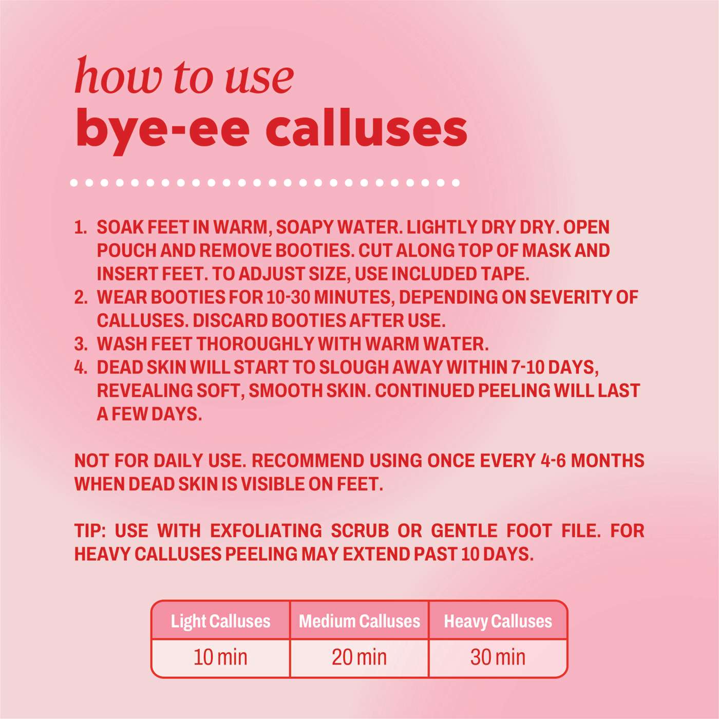 Onyx Professional Bye-EE Calluses Foot Mask; image 3 of 9