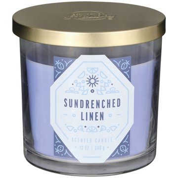Destination Holiday Sundrenched Linen Scented Candle, 12 oz