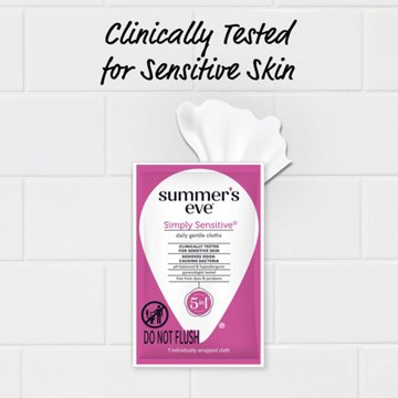 Summer's Eve Feminine Wipes - Simply Sensitive, 12 ct