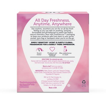 Summer's Eve Feminine Wipes - Simply Sensitive, 12 ct