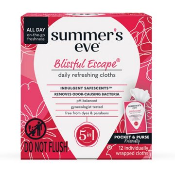 Summer's Eve Feminine Wipes - Blissful Escape, 12 ct