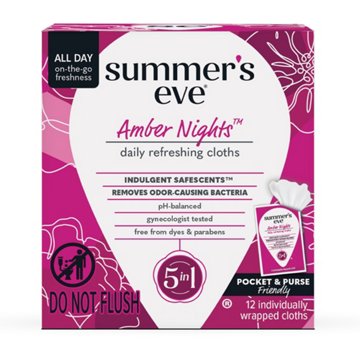 Summer's Eve Feminine Wipes - Amber Nights, 12 ct