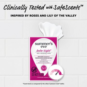 Summer's Eve Feminine Wipes - Amber Nights, 12 ct