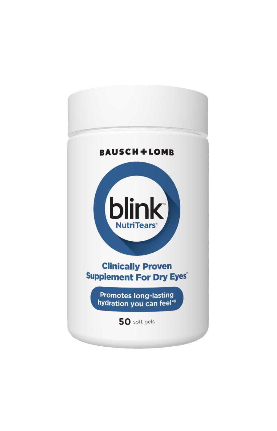 Bausch & Lomb Blink NutriTears Dry Eye Supplement Soft Gels; image 1 of 4