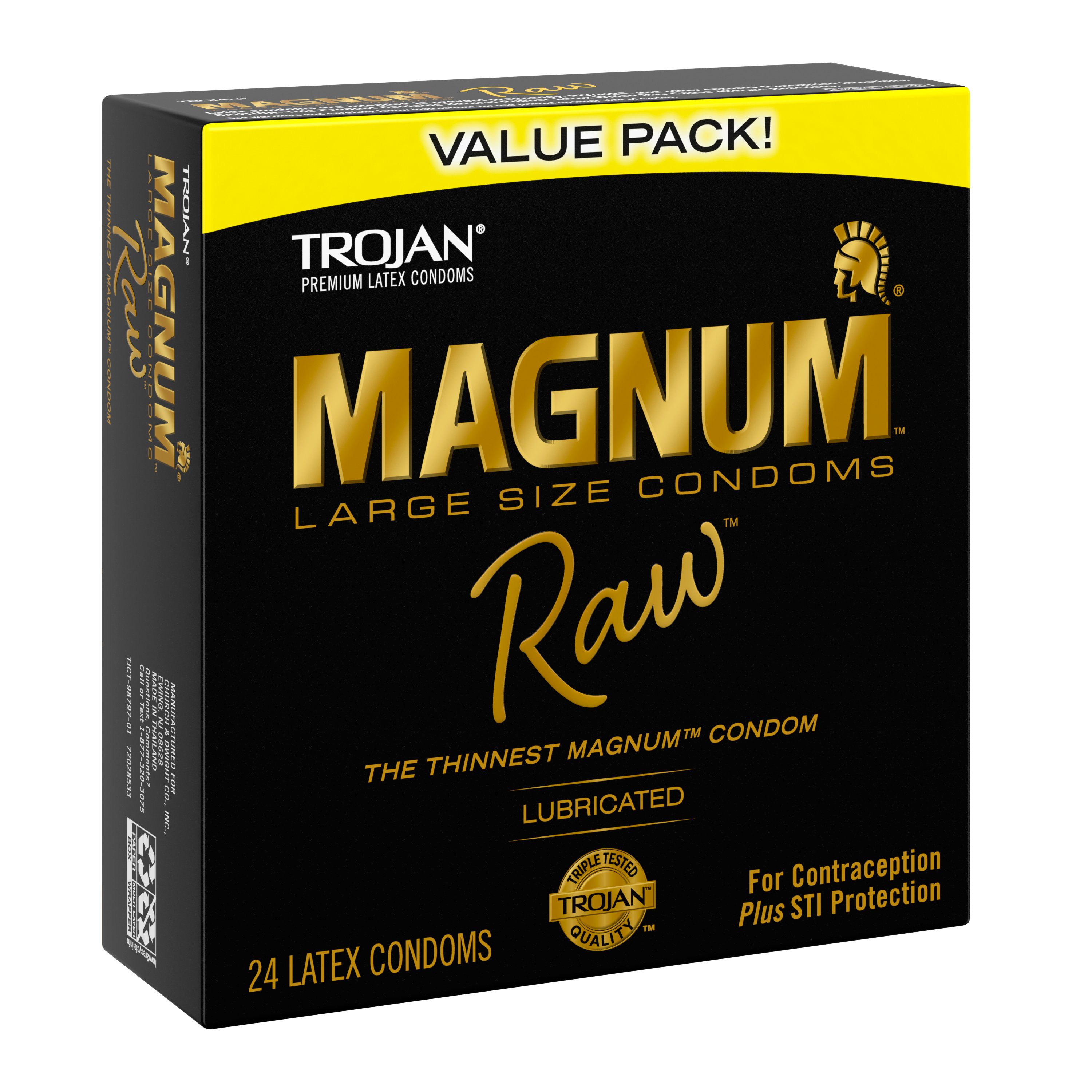 Trojan Magnum Raw Lubricated Condoms