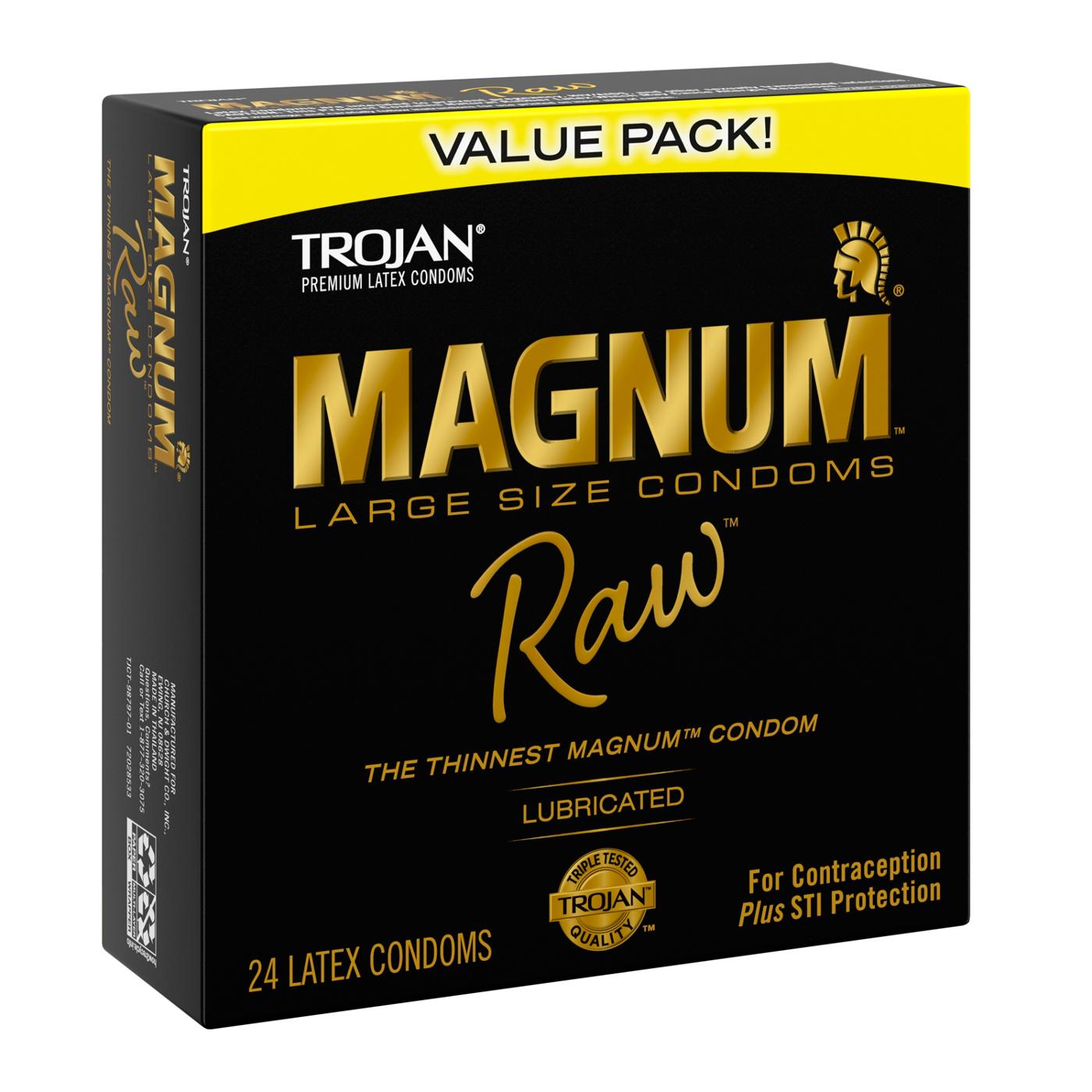 Trojan Magnum Raw Lubricated Condoms; image 3 of 3