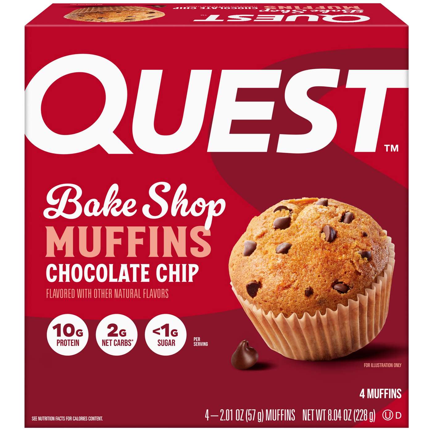 Quest Bake Shop Muffins Chocolate Chip; image 1 of 2