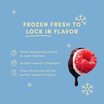Tru Fru Frozen Raspberries - Dark + White Chocolate