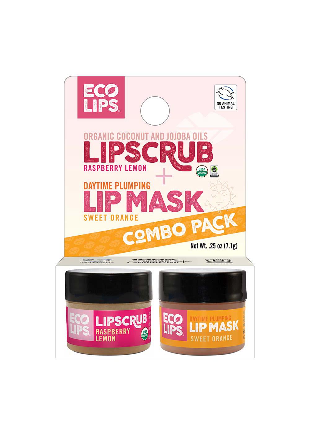 Eco Lips Organic Lipscrub + Lip Mask - Raspberry Lemon & Sweet Orange; image 1 of 3