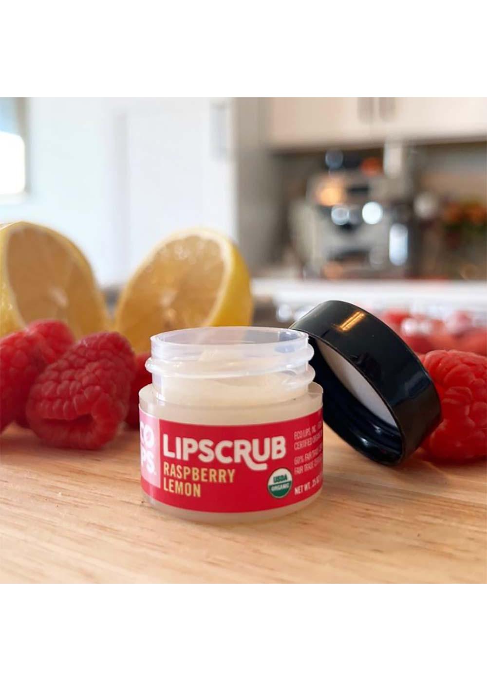 Eco Lips Organic Lipscrub + Lip Mask - Raspberry Lemon & Sweet Orange; image 2 of 3