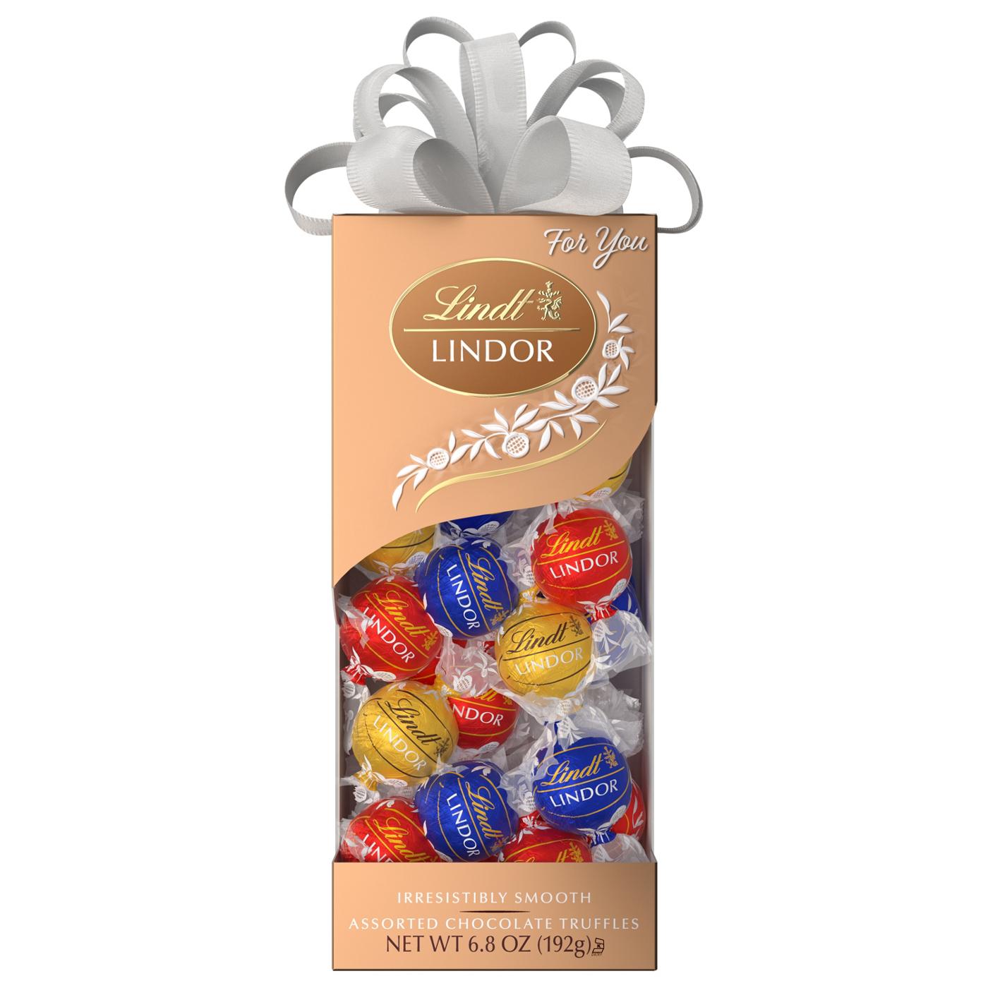 Lindt Lindor Assorted Chocolate Truffles Christmas Gift Box; image 1 of 2