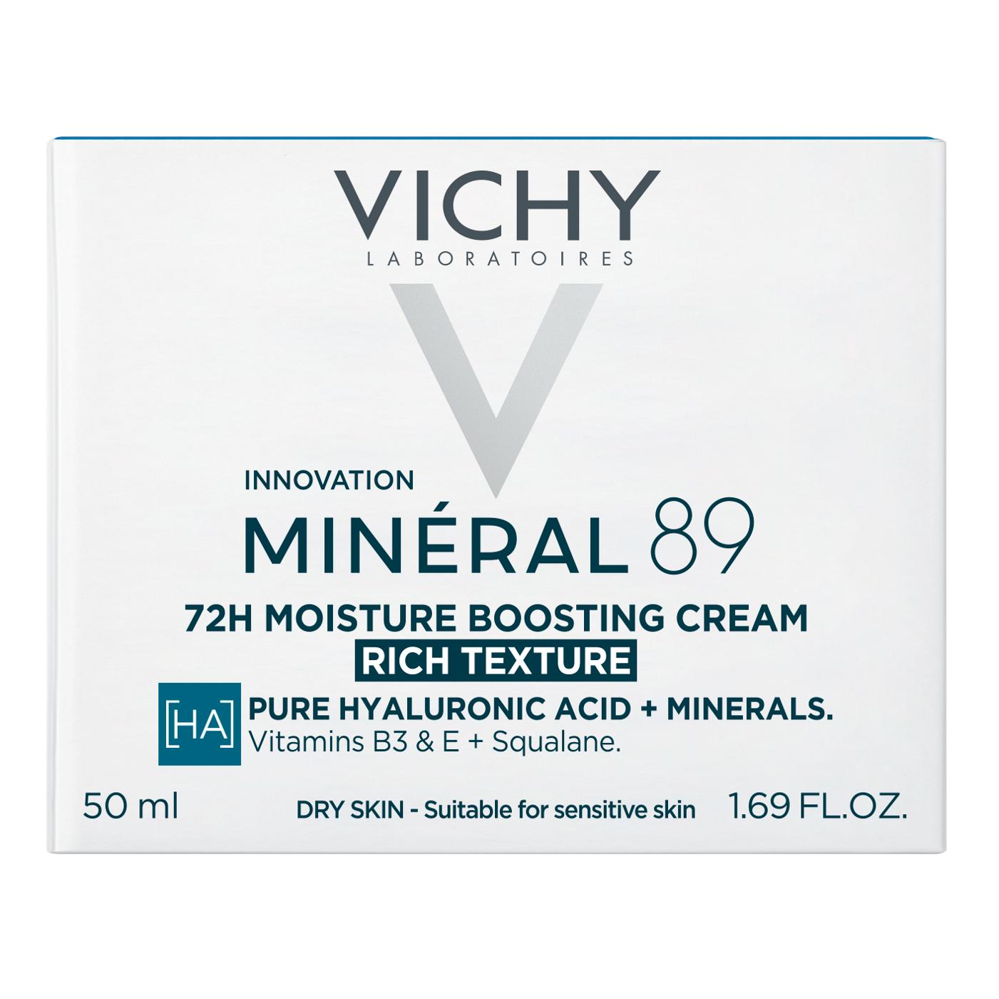 Vichy Laboratoires Mineral 89 Rich Texture Moisture Boosting Cream ...