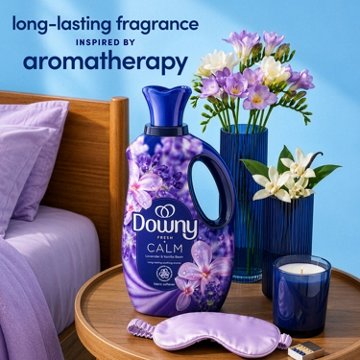 Downy Ultra Soft Plus Fresh Fabric Softener Liquid, 138 Loads, Calm Lavender & Vanilla Bean Scent, 93 oz