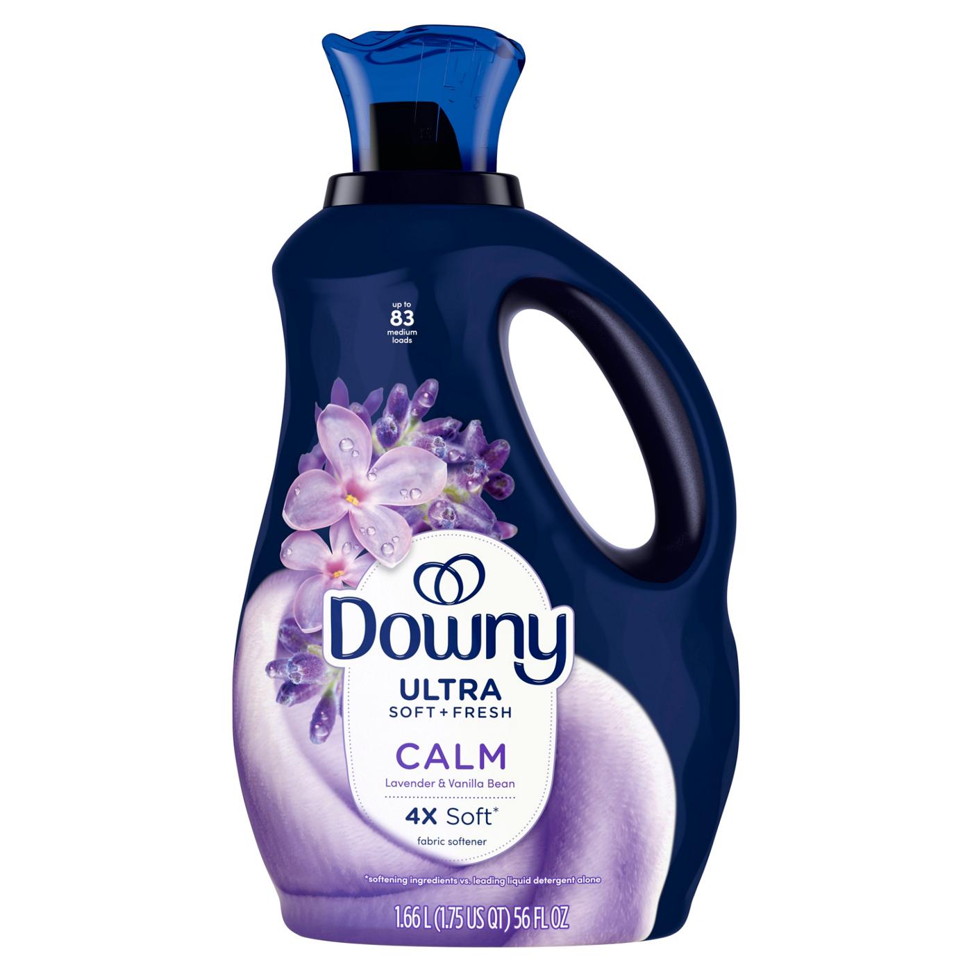 Downy Ultra Soft Plus Fresh Fabric Softener Liquid, 83 Loads, Calm Lavender & Vanilla Bean Scent; image 3 of 10