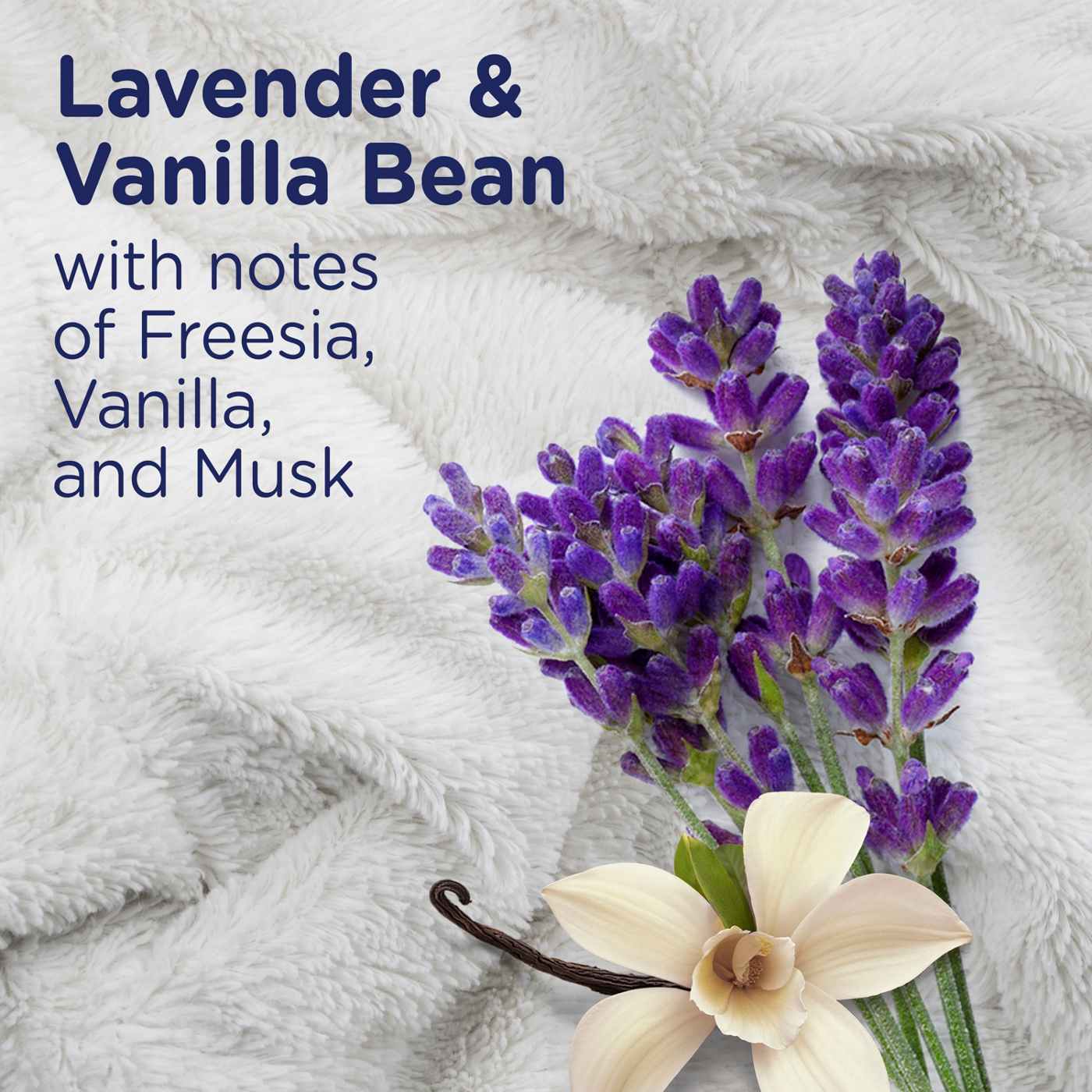 Downy Ultra Soft Plus Fresh Fabric Softener Liquid, 83 Loads, Calm Lavender & Vanilla Bean Scent; image 5 of 10