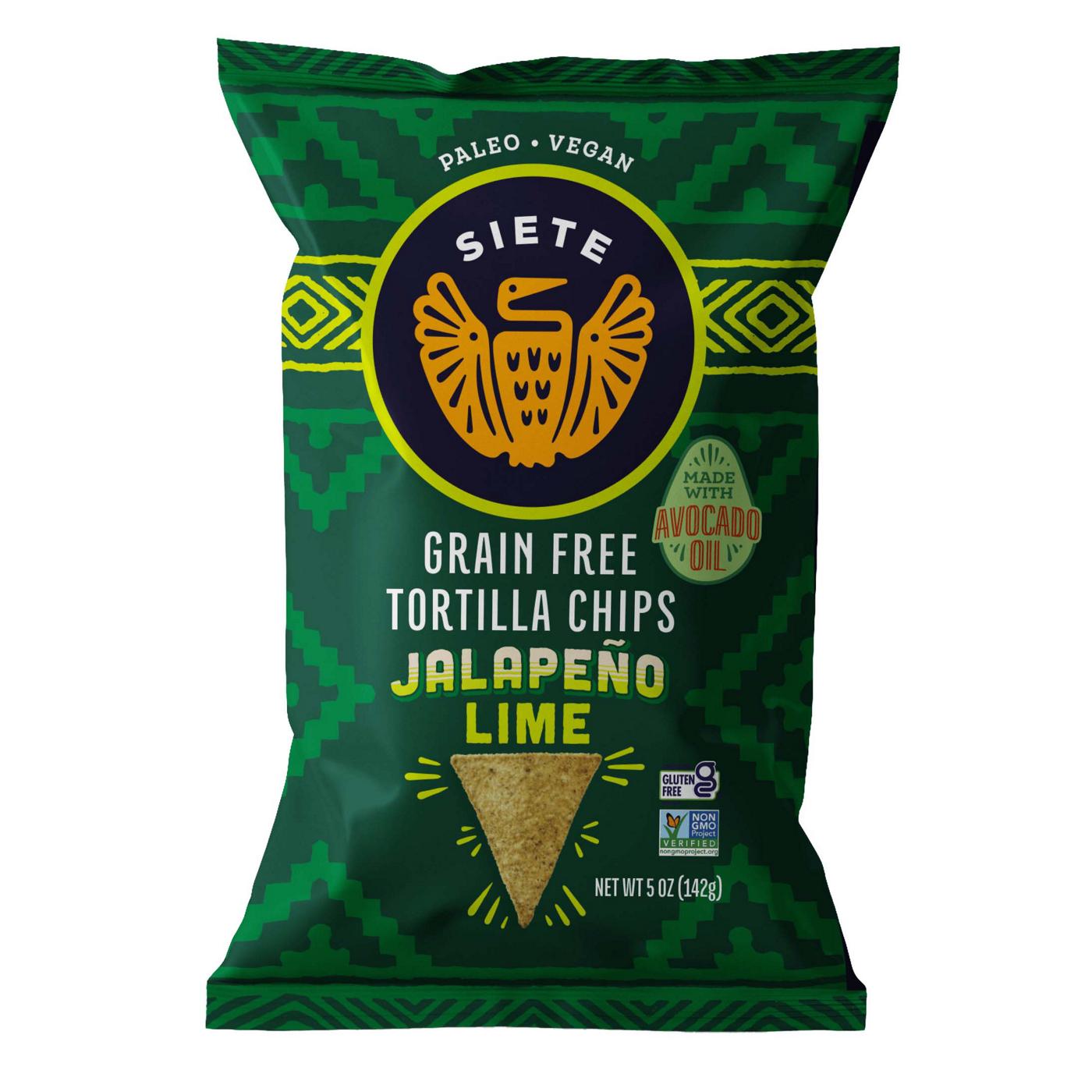 Siete Grain-Free Jalapeno Lime Tortilla Chips ; image 1 of 2