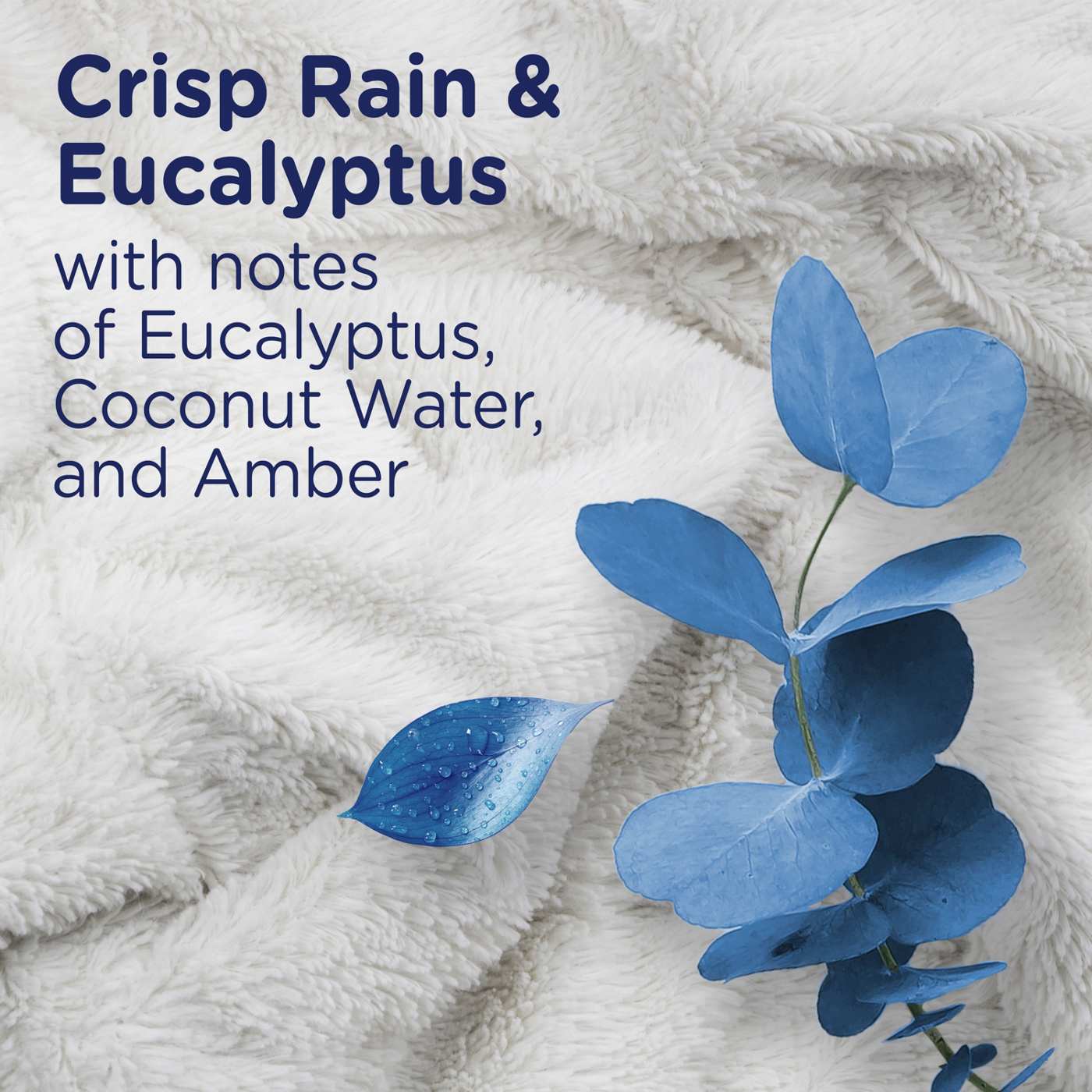 Downy Ultra Soft Plus Fresh Fabric Softener Liquid, 56 Loads, Balance Crisp Rain & Blue Eucalyptus Scent; image 10 of 10