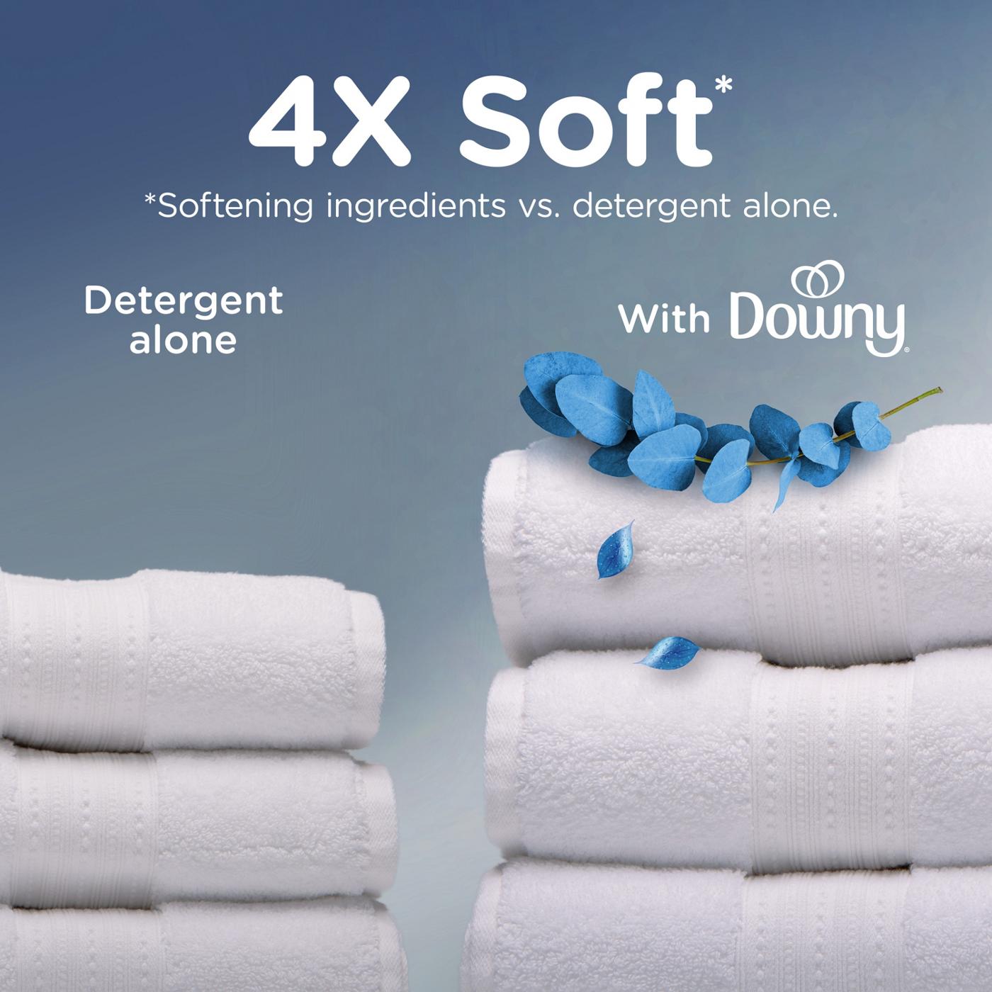 Downy Ultra Soft Plus Fresh Fabric Softener Liquid, 56 Loads, Balance Crisp Rain & Blue Eucalyptus Scent; image 9 of 10