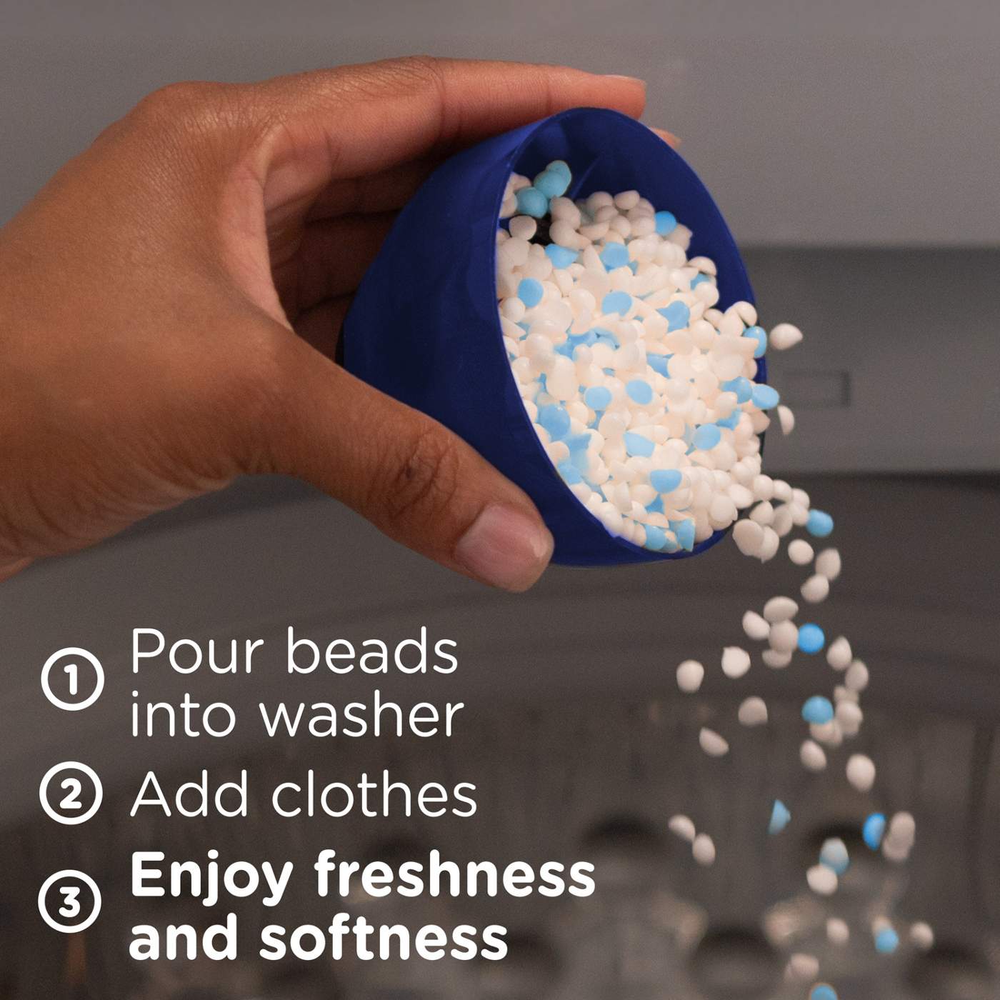 Downy In-Wash Softening Booster Beads - Comfy Cozy + Meadow Rain ; image 3 of 10