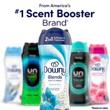 Downy Blends In-Wash Laundry Scent Booster Beads, Meadow Rain Scent, 24.5 oz