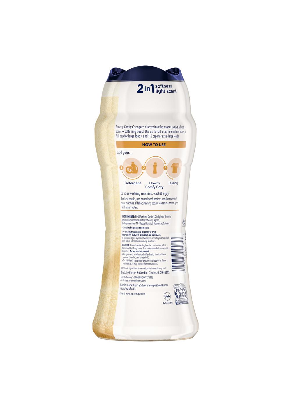 Downy In-Wash Softening Scent Booster Beads - Comfy Cozy + Toasted Vanilla; image 3 of 3