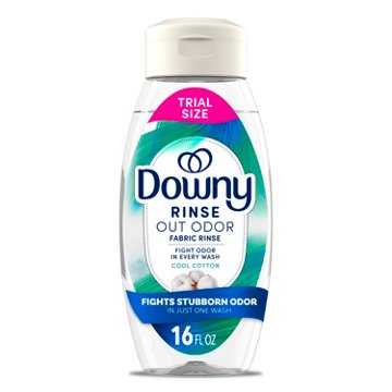 Downy Rinse Laundry Odor Remover & Fabric Softener - Cool Cotton Scent, 16 oz