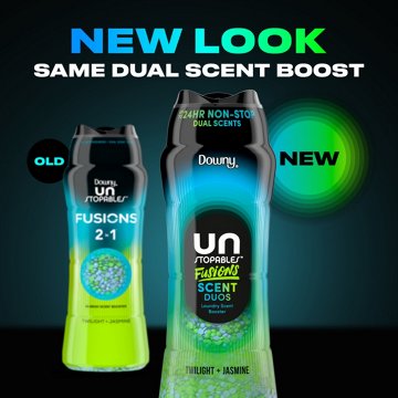 Downy Unstopables Fusions Scent Duos Laundry Scent Booster Beads, Twilight & Jasmine Scent