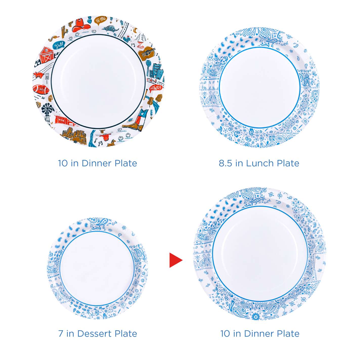 H-E-B Heavy Duty 10 in Dinner Paper Plates; image 4 of 6