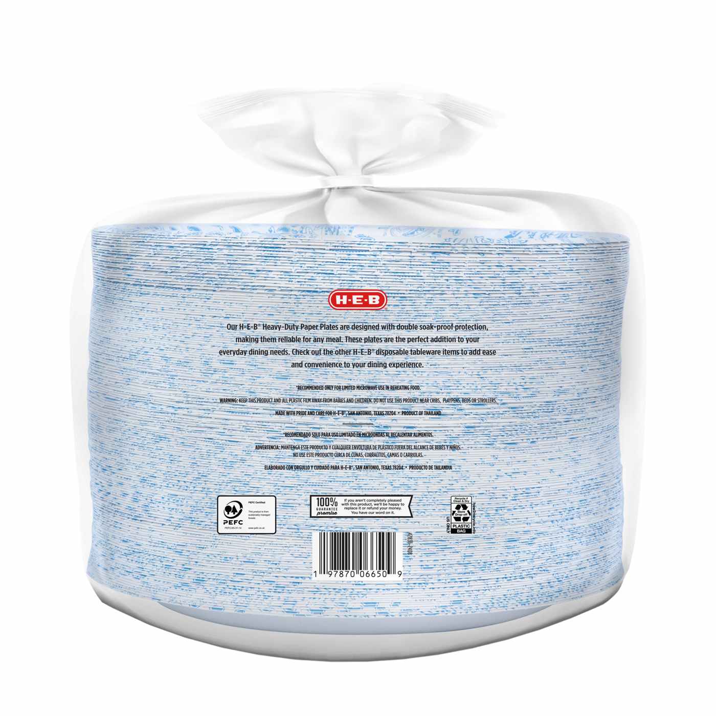 H-E-B Heavy Duty 10 in Dinner Paper Plates; image 5 of 5