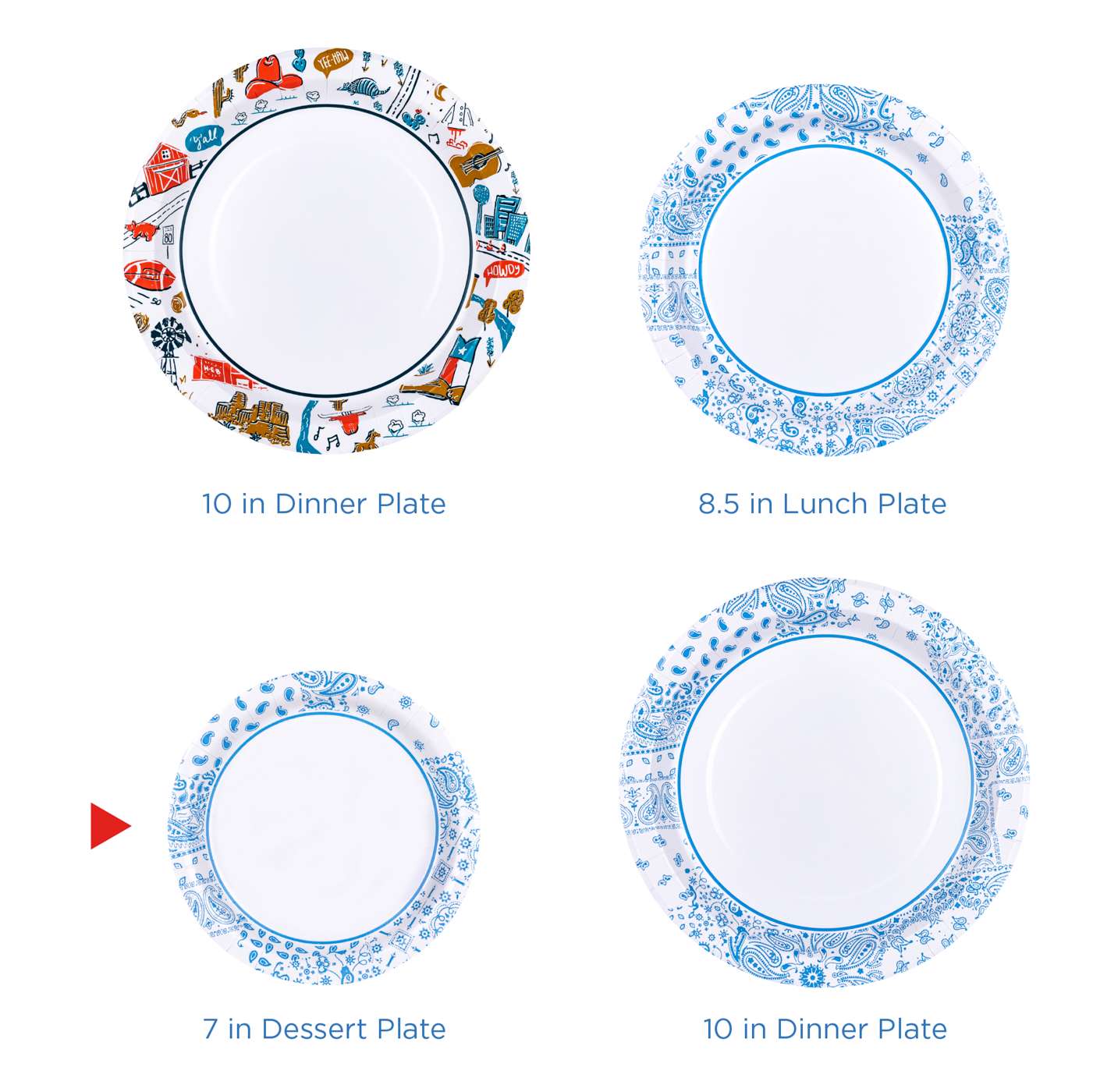 H-E-B Heavy Duty 7 in Dessert Paper Plates; image 6 of 6