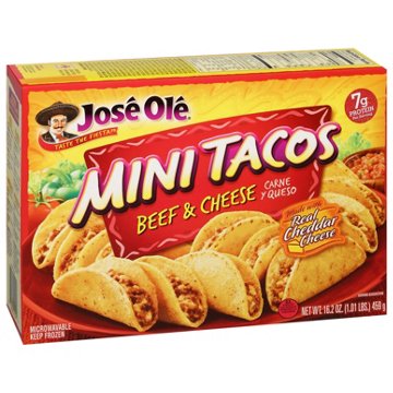 Jose Ole Beef & Cheese Mini Tacos, 16.2 oz