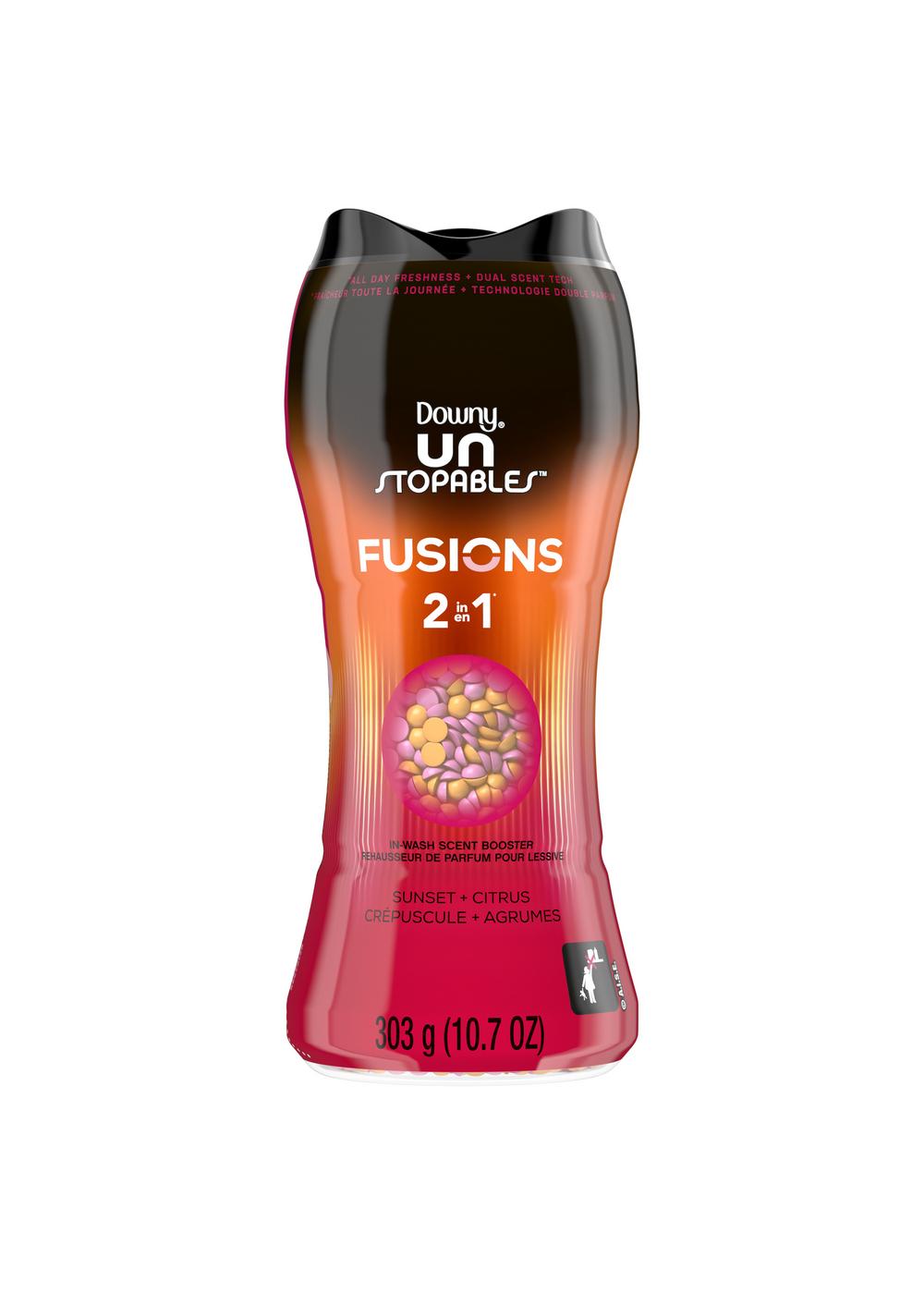 Downy Unstopables Fusions 2 in 1 In-Wash Scent Booster Beads - Sunset + Citrus; image 1 of 2