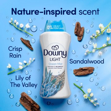 Downy Light Laundry Scent Booster Beads, Ocean Mist Scent, 30.1 oz