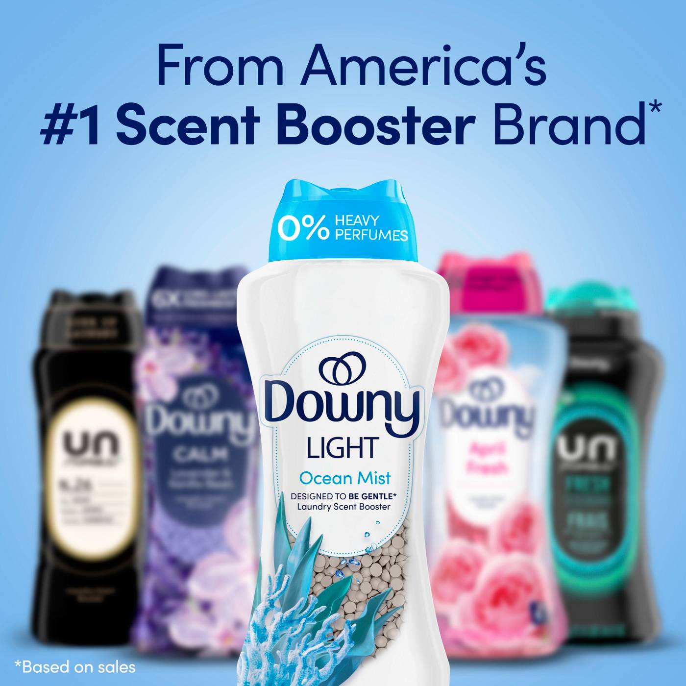 Downy Light Laundry Scent Booster Beads, Ocean Mist Scent; image 10 of 10