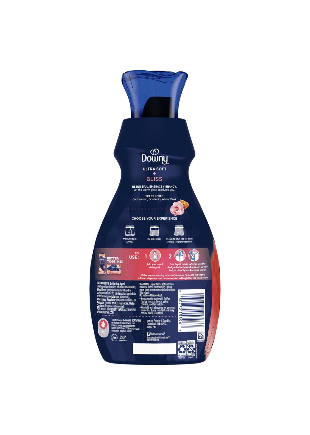 Downy Ultra Soft + Bliss Fabric Softener - Sparkling Amber & Rose; image 2 of 2