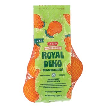 H-E-B Royal Deko Mandarins, 2 lb bag