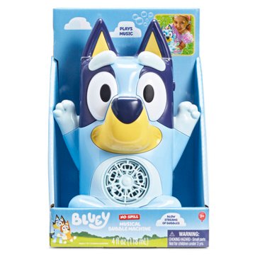 Bluey No-Spill Musical Bubble Machine