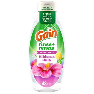 Gain Rinse & Renew Fabric Rinse, Hibiscus Hula Scent, 48 oz