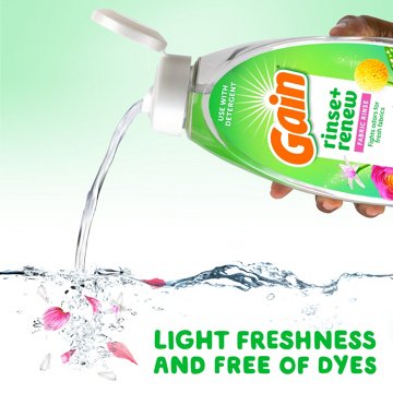 Gain Rinse & Renew Fabric Rinse, Hibiscus Hula Scent, 48 oz